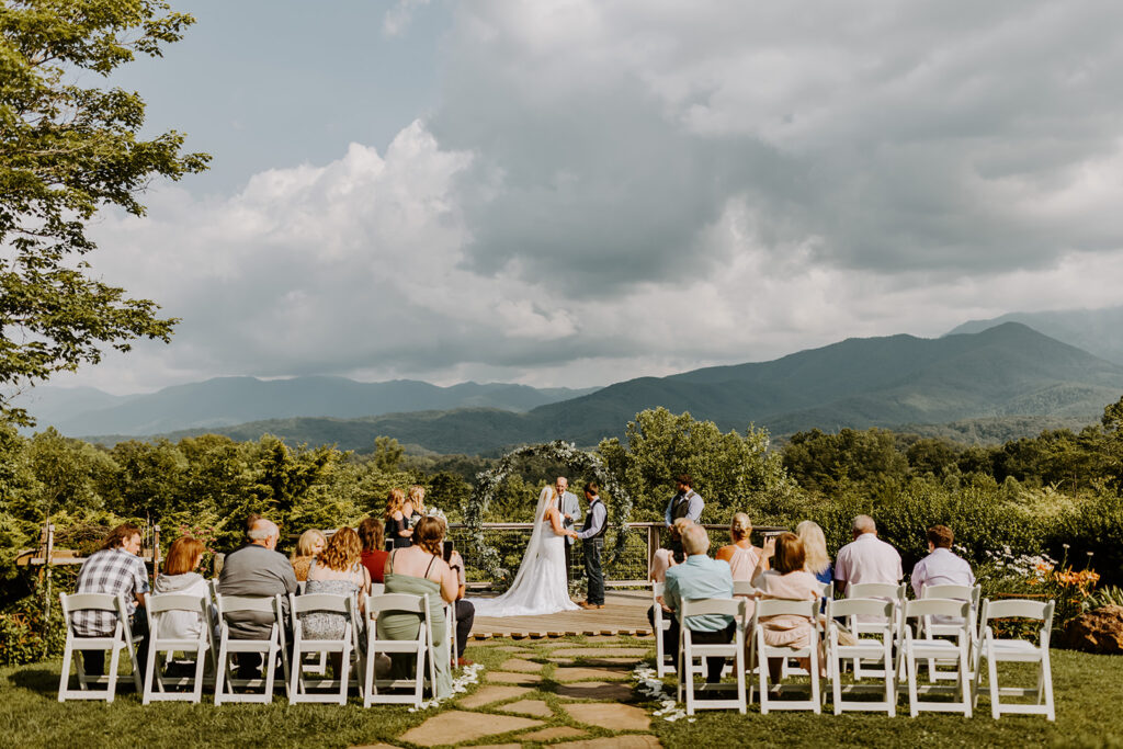 Savannah and Drew's intimate wedding at Above the Mist in Gatlinburg, Tennessee outside Great Smoky Mountains National Park